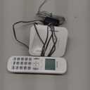 Panasonic Cordless Phone, 1.6" Backlit Display, Call Block, Speakerphone, 10 Hours Talk Time, 1 Handset - KX-TGC200W (White)