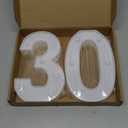 30th Birthday Decorations for Her Him,30th Birthday Centerpieces Table Decorations for Women Men,Light Up Numbers 30 Sign for Party Backdrop Wall Decor for 30 Wedding Anniversary Decoration