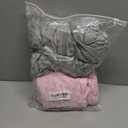 Fleece Newborn Sleep Sack Baby Swaddle,3-Way Adjustable Wearable Blanket,2 Pack Fleece Swaddling Sleeping Bag TOG 2.0 (Gray & Pink, 3-6 Months)