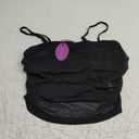 Avidlove Bralettes for Women Spaghetti Strap Mesh Tank Top Tube Slim Y2K Camisole Ultra-Cropped Tops Lightweight(1 & 2 Pcs) (Medium, Black)