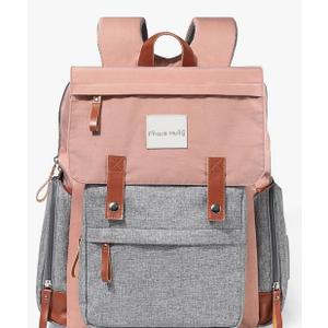 Frank Mully Diaper Bag Backpack Large Multifunction Travel Baby Bag for Mom Dad Pink1