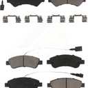 CMX Front Rear Ceramic Brake Pads Kit Replacement For Ram ProMaster 2500 3500 1500 KCX-100423