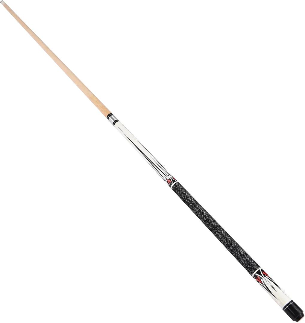 Brrnoo Pool Sticks 147cm / 57.9in Maple Fancy Nine Ball Cue Double Section Billiard Design Pool Queue Stick Suitable for Black Eight Pool 13MM End and Generous Non Slip