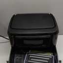 Elite Gourmet Dual Zone Air Fryer Oven 11QT, Dual Basket Air Fryer with Divider, Sync Finish & Sync Cook, PFAS Free Nonstick, 10 Presets, Air Fry Bake Roast Broil Toast Dehydrate, 1600W Black