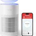 SwitchBot Air Purifiers for Home Large Room with Matter Up to 3620 ft, 20dB, Washable Pre-filter, Pet Mode, 10 RGB Colors, Aromatherapy, Work with Apple Home, Google Home, HomeAssistant (White)
