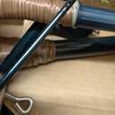 5ft Real Touch Norfolk Prelit Christmas Tree Decorations with 100 UL Listed Warm White Lights, Lighted Slim Pencil Tree for Babys First Christmas with 266 PE Tips, Metal Stand, Plug-in