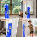 KETIEE Flex Tracks 16Ft for Kids: Flexible Race Car Ramp Track with 4 Small Racecars and 8 Suction Cups Compatible with Diecast 1/64th Cars, Rolls Up Portable Racetrack for Ages 3 & Up, Blue