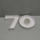 8in Fillable Paper Mache Number Cardboard Letter Birthday Charcuterie Treat Candy Tray Container (70)