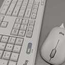 Logitech MK295 Wireless Mouse & Keyboard Combo with SilentTouch Technology, Full Numpad, Advanced Optical Tracking, Lag-Free Wireless, 90% Less Noise - Off White