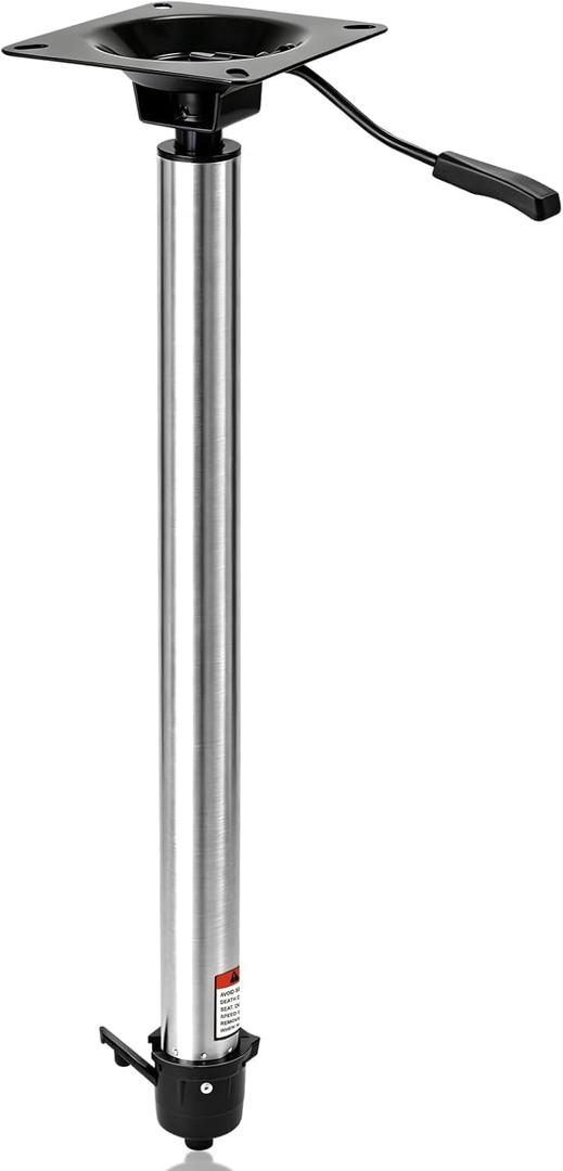 SP-37904 2-Inch Boat Seat Telescopic Pedestal, 3/8" (13"-19") (24"-30") Adjustable Height, Heavy Duty Marine Seat Extender for Fishing & Pontoon Boats