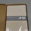 Seorsok Compatible with MacBook Air 13 Inch Case 2022-2018 Release A1932 A2179 M1 A2337 Touch ID,Elegant Leather Plastic Hard Shell Case with Keyboard Cover,Beige Woven Fabric No Logo Cutout Design