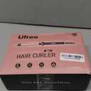 Ufree 5 in 1 Curling Iron with Interchangeable Ceramic Barrels (0.35"-1.25"), Curling Wand Set with Flat Iron Hair Straightener, Instant Heat Up, Dual Voltage Hair Curler, Gifts for Women (Rose Gold)