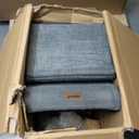 Dog Ramp for Large Dogs - 5 Steps 24" H Pet Stairs for High Bed with Tunnel 2 in 1 with Zippers Suitable, Indoor Cat Ladders with Non-Slip Bottom, Black