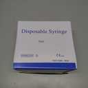 100 Pack Disposable 5ml/cc Lab Syringes with 22Ga 1.25 Inch Needle Luer Lock, Individually Sealed Packed