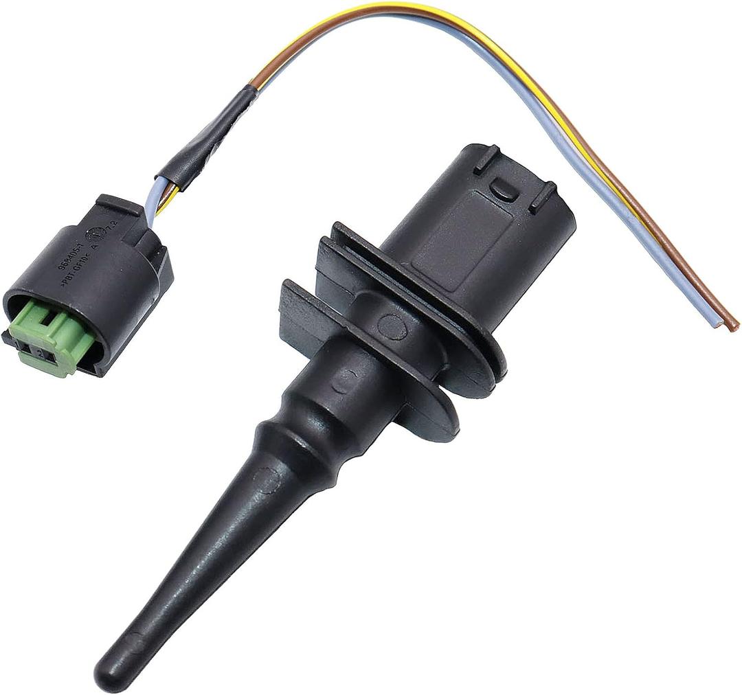 Outside Ambient Air Temperature Sensor & Connector Pigtail Plug 65816905133 65816905050 Compatible with BMW 128i 323i 325i 328i 330Ci 528i 530i 550i M3 M5 M6 X3 X5 X6 Z4 Z8 Mini Cooper