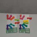Kikkerland Rainbow Bag Clips (Set of 8), Multicolor 2 Packs