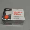 25pcs Magnetic Label Holders 3x5 Inches | C Channel Magnetic Index Card Holder for Steel Shelves, Warehouse Racks