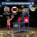 Kids Arcade Basketball Hoop Indoor Outdoor Single Shot Basketball Game for Toddler,Carnival Games Sport Gifts for Boys Girls Ages 3-8 Years Old,Ideal for Competition