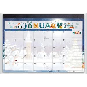 2026 Desk Calendar Wall Calendars, Large 17" x 12", November 2025 - December 2026 Monthly Planner Desktop, 14 Months Planning Organizing for Home, School, Office, Holiday, Background Doodle Letter 3 Pack