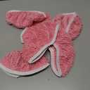 6 Pack Reusable Mop Pads Compatible with Swiffer Sweeper, Chenille Mop Refill Pads, Dry & Wet Mopping Cloths for Floor Cleaning -Pink