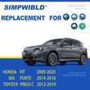 2 Factory Wiper Blades Replacement For 2009-2020-Honda-Fit/2011-2016-Hyundai-Elantra/2013-2014-Hyundai-Elantra Coupe Original Equipment Windshield Wiper Blades Set 28"+14" (Set of 2) U/J HOOK