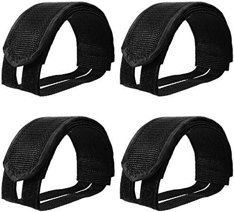Outus 2 Pairs Kids Bicycle Feet Strap Pedal Straps for Fixed Gear Bike
