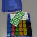 Monthly Pill Organizer 2 Times a Day, Portable AM PM Pill Box with Weekly Travel Bag, Large Capacity Medicine Organizer with Labels, 30 Day Pill Case & Pill Cutter for Medication Management (Blue)