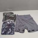 FULLSOFT 4 Pack Biker Shorts for Women with Pockets – 5" High Waisted Tummy Control Workout Yoga Running Gym Tennis Shorts, S-M