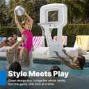 Step2 Vero Pool Slide, Outdoor/Indoor Waterproof Patio Furniture, Non-Slip Steps, Hose Attachment, Made of Durable Plastic