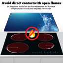AOHMPT Multi-Design Stove Cover for Glass/Electric Stoves - 3-in-1 Heat-Resistant Protector Mat, Non-Slip Drying Rack 28"x20"