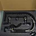 Commercial Sink Faucet, TOLSUNY Commercial Kitchen Faucet Wall Mount with Pre Rinse Sprayer, Wall Mounted Kitchen Sink Faucet for Industrial and Restaurant Sinks (Classic, 25)