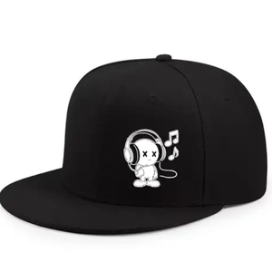 Cartoon Character with X - Eyes Wearing Headphones Hat Baseball Cap for Men Women Adjustable
