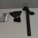 Starlink Mini Mount for RV Ladder, Starlink Mounting Kit with Adjustable Starlink Pipe Adapter, Camper Roof Railing Mount Installation Range 0.8-1.1 (Black)