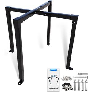 AC Security Cage, Adjustable Size Air Conditioner Security Cage for Round or Square Units Adjustable Height 24-46" Width 25-44", Heavy Duty Steel, Corrosion Resistant with Anti-Theft Screws