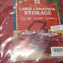 Holiday Cheer Premium Christmas Ornament Storage with 8 Tray  Christmas Storage Container with Dividers Perfect for Holiday Decorations Fits 128 Holiday Ornaments  Tear-Proof Fabric (Large, Red)