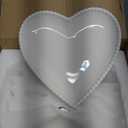 OMAYKEY 6.3 Inch Ceramic Dessert Plates Set of 10, Small Salad Plates, Porcelain Heart Shaped Appetizer Plates, Dinner Plates for Cake, Snack, Ice Cream, Microwave, Oven, Dishwasher Safe, White