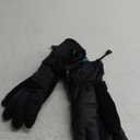 Tough Outdoors Snow Gloves - Men's & Women's Waterproof Winter & Snowboarding Gloves (Medium, Black)