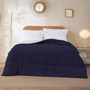 Modern Threads Down Alternative Reversible Comforter Navy/Silver Twin