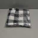 Buffalo Plaid Curtains, Black and White, Buffalo Check, Rustic, Farmhouse, Country, Antique, Vintage Style for Living Room, Bedroom, Kitchen - Set of 2 Panels, 42"84"2, Black/White