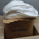 Beautyrest Luxury Hotel Collection Down Comforter King Size - 100% Cotton All Season Duvet Insert, Fluffy Goose Feather Fiber with Corner Tabs, White (106" W X 90" L)