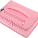 FlowFly Small Insulated Lunch box Portable Soft Bag Mini Cooler Thermal Meal Tote Kit with Handle for Work & School, Pink