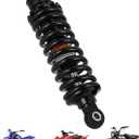 11.02'' 280mm Motorcycle Rear Shock Absorber Universal for Dirt Pit Bike Off Road Mini Bike Scooter, Knight Black (1 Pcs Built-in Airbag)