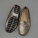 Women's Comfortable & Lightweight Leather Penny Loafers Slip-Ons Cute Business Casual Dress Shoes Work Office Flats Everyday Walking Shoes Driving Mocs for Women Size 8,5