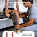 Copper-Infused Leg Compression Sleeve Ultra Breathable Full Leg Compression Sleeve for Pain Relief,Arthritis, Muscle Recovery, Swelling, Inflammation, Leg Sleeve for Thigh, Calf, Knee, Men & Women (Black, Small) 