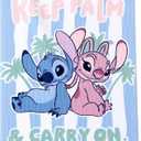 Disney Lilo and Stitch Girls One Piece Swimsuit Bathing Suit with Pool Beach Towel 20 x 50 Set for Toddler to Big Kids (White, L)