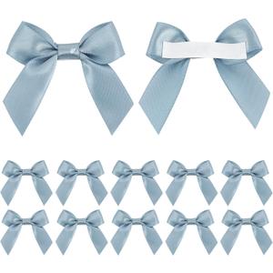 AIMUDI Dusty Blue Satin Ribbon Bows 2" Self Adhesive Satin Bows for Gift Wrapping Premade Ribbon Bows with Double-Sided Tape for Making Crafts Baby Shower Birthday Party Wedding Decorations, 50 PCs AIMUDI Dusty Blue Satin Ribbon Bows 2" Self Adhesive Satin Bows for Gift Wrapping Premade Ribbon Bows with Double-Sided Tape for Making Crafts Baby Shower Birthday Party Wedding Decorations, 50 PCs