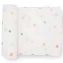 Little Unicorn Premium Cotton Swaddle Baby Blanket | Breathable Fabric | for swaddling, Play, Nursing & More (Party Dots) (Set of 1)