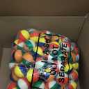 Jexine 150 Pcs Mini Beach Stress Balls Bulk 2.5 inches Small Beach Balls Mini Rainbow Squeeze Toys for Party Favors Girls Boys Summer Birthday Hawaiian Games Water Supplies(Dark Color)