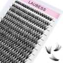 Cluster Lashes 40D Eyelash Clusters Mixed Tray Wispy Lash Clusters Extensions D Cluster Eyelash Extensions Individual Lashes DIY Lash Extension (40D-0.07D-9-16mm)