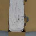 MIULEE Natural White Linen Curtains 96 Inch Long 2 Panels for Bedroom Living Room, Soft Thick Linen Textured Window Drapes Semi Sheer Light Filtering Rod Pocket Back Tab Neutral Farmhouse Cream Ivory
